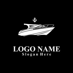 Ship-themed vector logo suitable for marine companies