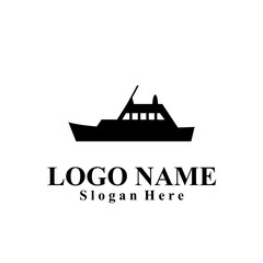 Fototapeta na wymiar Ship-themed vector logo suitable for marine companies