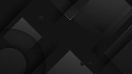 Abstract black background. Vector abstract graphic design banner pattern presentation background web template.