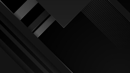Abstract black background. Vector abstract graphic design banner pattern presentation background web template.