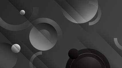 Abstract black background. Vector abstract graphic design banner pattern presentation background web template.