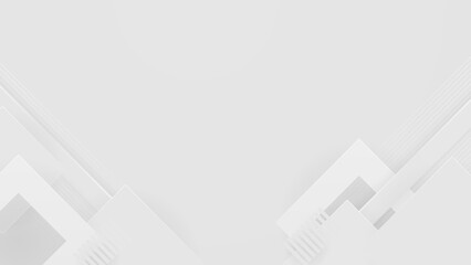 Fototapeta premium Abstract white gray background. Vector abstract graphic design banner pattern presentation background web template.