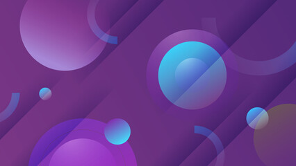 Abstract purple violet and blue technology background. Vector abstract graphic design banner pattern presentation background web template.