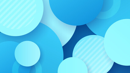 Abstract light blue background. Vector abstract graphic design banner pattern presentation background web template.