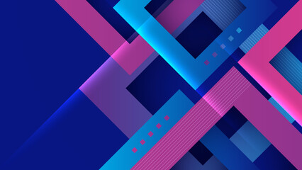 Abstract purple violet and blue technology background. Vector abstract graphic design banner pattern presentation background web template.
