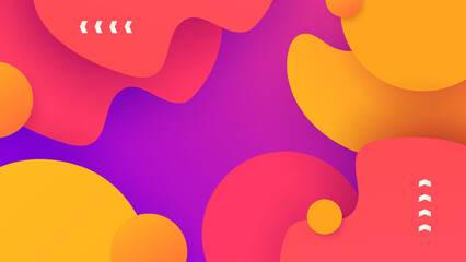 Abstract orange and pink background. Vector abstract graphic design banner pattern presentation background web template.