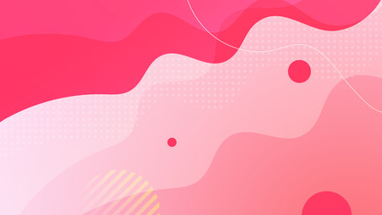 Fototapeta premium Abstract orange and pink background. Vector abstract graphic design banner pattern presentation background web template.