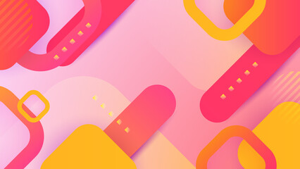 Abstract orange and pink background. Vector abstract graphic design banner pattern presentation background web template.