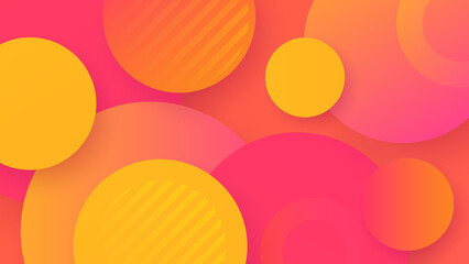 Abstract orange and pink background. Vector abstract graphic design banner pattern presentation background web template.