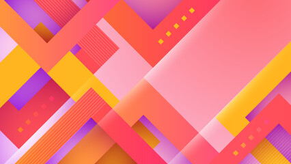 Abstract orange and pink background. Vector abstract graphic design banner pattern presentation background web template.