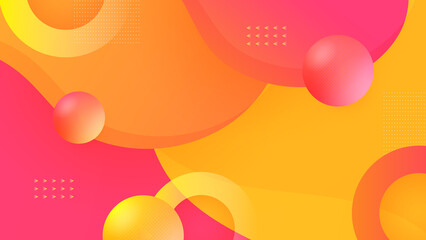 Abstract orange and pink background. Vector abstract graphic design banner pattern presentation background web template.