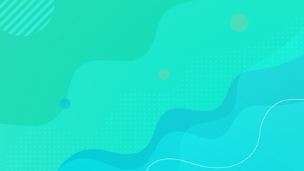 Abstract green technology background. Vector abstract graphic design banner pattern presentation background web template.