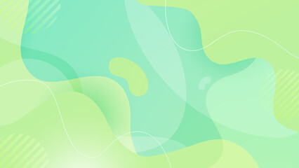 Fototapeta na wymiar Abstract green technology background. Vector abstract graphic design banner pattern presentation background web template.