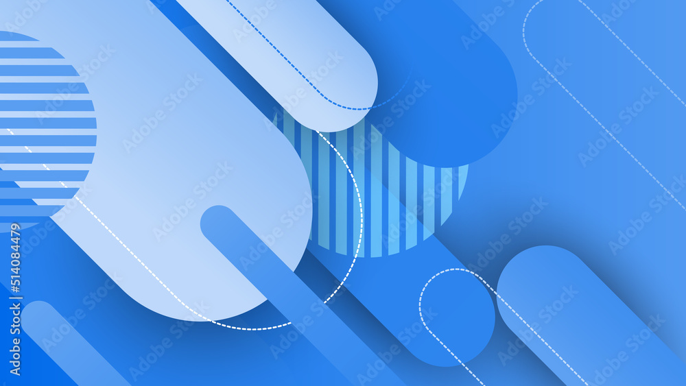 Wall mural abstract light blue background. vector abstract graphic design banner pattern presentation backgroun