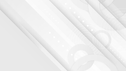 Abstract white gray background. Vector abstract graphic design banner pattern presentation background web template.