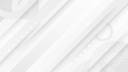 Abstract white gray background. Vector abstract graphic design banner pattern presentation background web template.