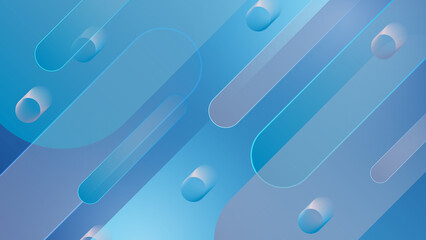 Abstract blue background. Vector abstract graphic design banner pattern presentation background web template.