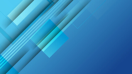Fototapeta premium Abstract blue background. Vector abstract graphic design banner pattern presentation background web template.