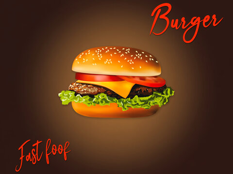 Burger delicious food, Tasty burger best in town.