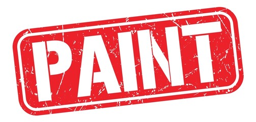 PAINT text written on red stamp sign.