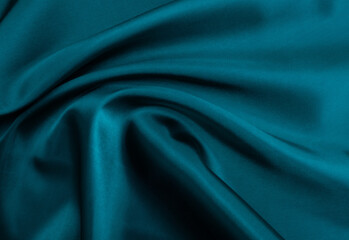 Obraz premium blue fabric texture background, abstract, closeup texture of cloth