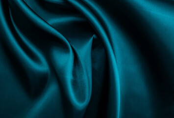 Fototapeta premium blue fabric texture background, abstract, closeup texture of cloth