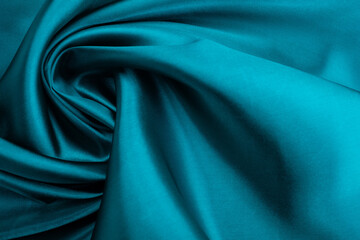 blue fabric texture background, abstract, closeup texture of cloth

