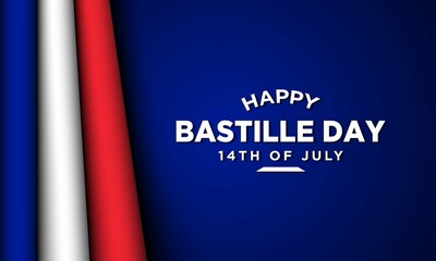 Bastille Day Background Design. Vector Illustration.