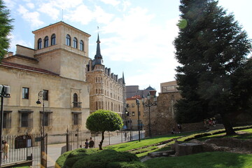 old castle in the park