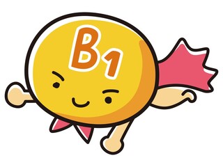 ビタミンB1のキャラクターのイラスト