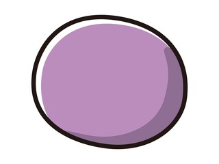 丸い顔のキャラクターのイラスト