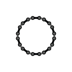 Rounded chain icon design. vector illustration