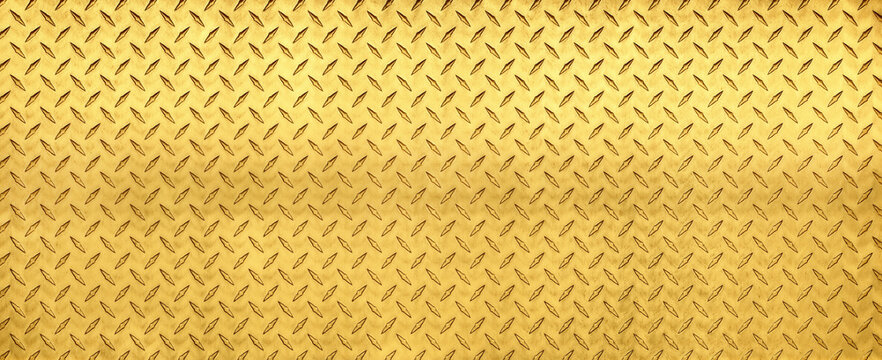 golden metal texture with rhombic pattern. brass or gold background