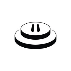 Pause button icon design. vector illustration