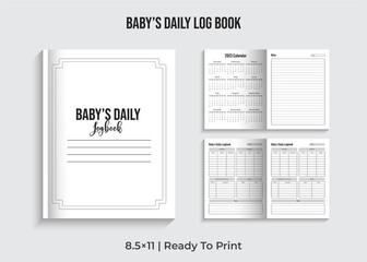 Baby's Daily Log Book, Daily Log For Baby
