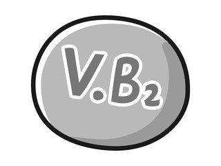 ビタミンB2のキャラクターのイラスト