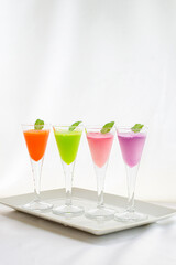Fruit Flavored Frozen drink - Orange, Melon, Grape and Strawberry