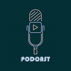 logo podcast microphone image design inspiration