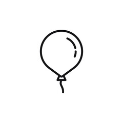 Balloon vector sketch. Balloon line icon vector