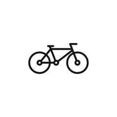 Bike icon on a white background. Bike vector illustration.