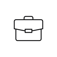 Luggage vector icon. Bag, portfolio symbol. Flat vector sign isolated on a white background. Simple vector illustration for graphic and web design