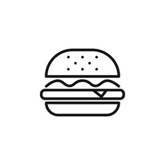 Burger Hamburger Logo Icon Design