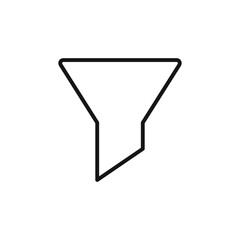 Filter icon in trendy flat style isolated on background. Symbol page icon filter for your website design Filter logo, app, UI icons. Filter icon Vector illustration