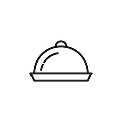 Plate Icon Design Illustration, Tray, Food, serving hood