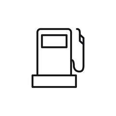 gas station icon logo template. gas station line icon illustration