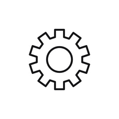 Accessories icon color editable template. Gear symbol vector sign isolated on white background