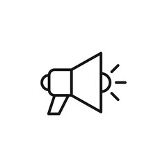 Megaphone Icon Vector Logo Design Template