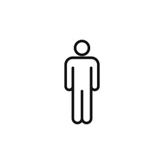 man illustration icon. vector illustration. man line vector for your web and mobile apps