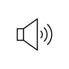 Speaker vector icon. symbol for website Computer and mobile vector