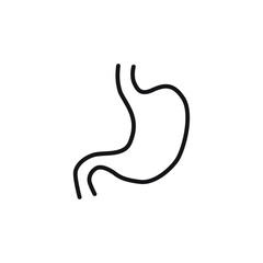 Belly line icon. High quality black stripe logo. Vector illustration on a white background
